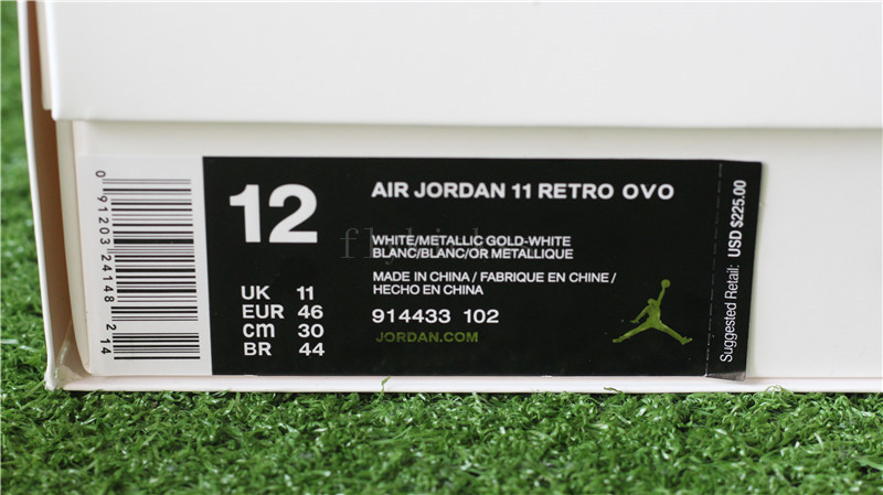 Authentic Air Jordan 11 Retro OVO White